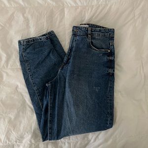 ZARA MID RISE JEANS | straight leg